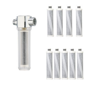 Filtre de douche ACF Morden avec 9 recharges, filtration en 3 étapes, écologique, efficace pour éliminer le chlore, les métaux lourds et les contaminants - Product Image 1