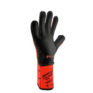 Gants de gardien de but en latex aqua sur le devant, en silicone sur le dos, super doux, personnalisés, coupe enroulée négative, sangle élastique amovible - Product Image 3