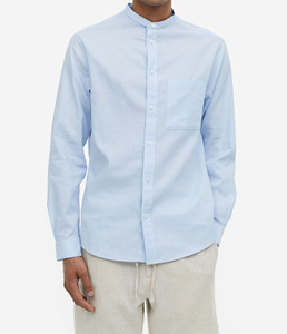 เสื้อเชิ้ตผ้าซาตินทรงหลวมสำหรับผู้ชาย แขนยาว สวมใส่ได้ทั้งลำลองและเป็นทางการ เหมาะสำหรับฤดูร้อน ผ้าฝ้าย ใส่ทำงานได้ - Product Image 1