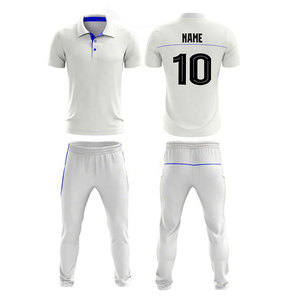 High Quality <b>Cricket</b> Uniform Set <b>White</b> <b>Cricket</b> Uniform With Brand Logo and Team Name Premium Breathable Jersey <b>Cricket</b> Team - Product Image 4