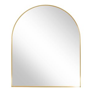 Specchio Moderno da Parete 76x91 cm con Cornice in Metallo Dorato, Decorazione per Camera da Letto, Soggiorno, Ingresso - Product Image 6