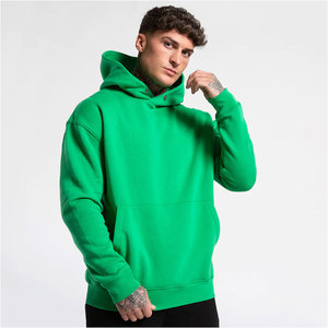 Sweat à capuche OEM Streetwear imprimé en 3D pour homme, impression numérique personnalisée surdimensionnée, 100 % coton, teint uni, pour la saison d'automne - Product Image 1
