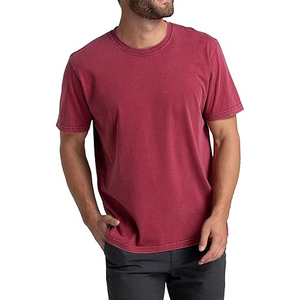 Men's Solid Color Short Sleeve O-Neck T-<b>Shirt</b> Regular Fit 100% Cotton Jersey Knitted Casual Wear - Product Image 1