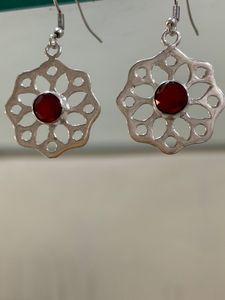Pendientes Rojos de Calidad AAA, Diseño Exclusivo, Precio de Oferta, Joyería al por Mayor para Bodas y Fiestas, Artesanía con Piedras Preciosas, Precio de Oferta al por Mayor - Product Image 4