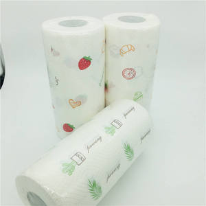 กระดาษเช็ดครัวแบบม้วนสำหรับครัวเรือน ผลิตตามสั่ง ขายส่ง OEM/ODM สีสันสดใส - Product Image 2