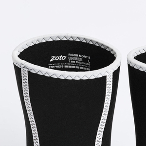 Genouillères en néoprène noir pour la musculation et les squats, avec logo personnalisé, protection compressive pour les genoux, fabricant direct - Product Image 3