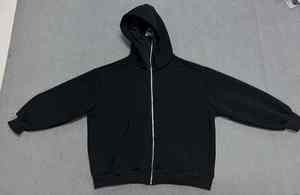 Sweat à capuche zippé en coton épais 370 g/m² pour homme, style streetwear moderne, éco-responsable, tendance automne, coupe ninja - Product Image 3