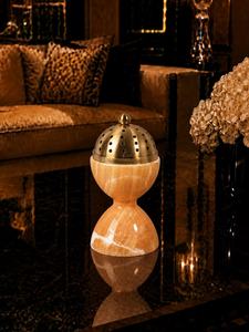 Resin Incense Burner <b>with</b> Brass Lid Aromatherapy <b>Diffuser</b> for Home Decor Premium resin Incense <b>Stick</b> Burner <b>with</b> Travel Pouch - Product Image 5