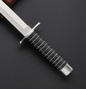 Cuchillo Bowie Artesanal para Camping, Hoja de Acero Inoxidable, Mango de Micarta, Borde Serrado, Punta Clip, 16 Pulgadas, Logotipos Personalizables, Embalaje - Product Image 3