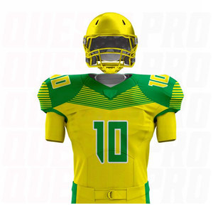 Uniforme de football américain de haute qualité 100% polyester, pour jeunes, meilleure qualité, vêtements d'équipe sportive, style uni, impression personnalisée - Product Image 4