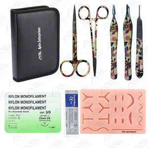New Arrival Minor Surgical Suture Practice <b>Kit</b> Essential Basis Of Surgical Instruments Students Surgical Medic Instruments Tools - Product Image 1
