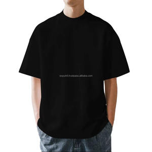 Wholesale Custom Logo 350 Gsm 100% Cotton Short Sleeve <b>T</b> <b>shirts</b> Heavy <b>Oversized</b> <b>Plain</b> <b>T</b> <b>Shirt</b> Blank - Product Image 2