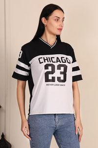 Camiseta Oversize de Algodón para Mujer, Estilo Holgado, Casual, con Hombros Caídos, Larga, para Chicas, Ropa Universitaria - Product Image 3
