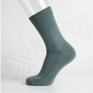 <b>Crew</b> <b>Socks</b> Solid Color Breathable Knitted Polyester Spandex Adult Casual Daily Wear Spring Season Standard Thickness - Product Image 3