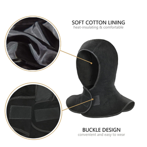 Masque de soudage de sécurité de haute qualité, fabriqué en usine, avec protection personnalisée du cou et des épaules, anti-coupure, résistant à la chaleur 300°C, respirateur - Product Image 3