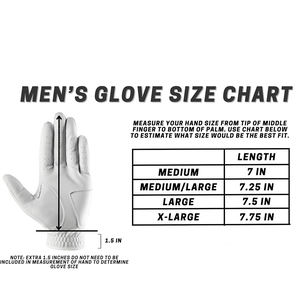 Gants de golf en cuir véritable, couleur blanche, doux, respirants, anti-humidité, imperméables, avec poignées antidérapantes, gants de golf souples pour le sport - Product Image 6