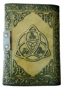 Quyển Phác Thảo <span class=keywords><strong>Magic</strong></span> Of Spell Wiccan Tạp Chí Deckle Old Pages Tạp Chí Da Cho Nữ Cuốn Sách Cổ Điển Của Shadows Sách Trắng Celtic - Product Image 5