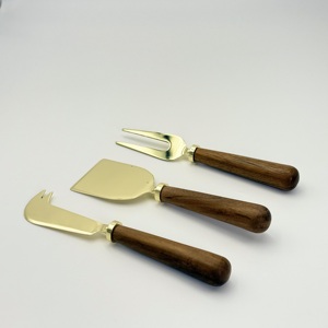 Juego de Quesos en Oferta, para Uso en la Cocina, con Cubiertos de Madera, Juego de Quesos de Acero Inoxidable para Fiestas, Hogar, Hotel y Restaurante - Product Image 4