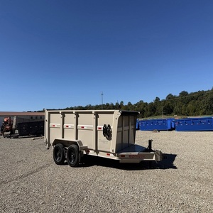 Best Price Heavy Duty 6x12 Tipping Dump <b>Trailer</b> Farm Used Attached Tractor Hydraulic <b>Cargo</b> Utility High Quality Truck - Product Image 4