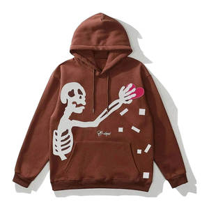 เสื้อฮู้ดซิปพิมพ์ลายตัวอักษรและดาวสไตล์เรโทร สำหรับผู้หญิงและผู้ชาย Y2k ฤดูใบไม้ผลิ ฤดูใบไม้ร่วง ผ้าฝ้ายผสม - Product Image 1