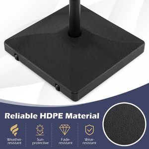 Base per Ombrellone Riempibile Rinforzata da 40 kg con 2 Ruote per Uso Esterno, Giardino, Piscina, Spiaggia, Hotel - Product Image 6