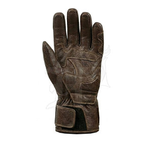 High Quality Durable Leather Full Finger Motorbike Gloves Safety Support Breathable Fabric Moisture Wicking <b>Pull</b>-On Closure - Product Image 3