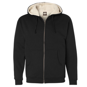 Sweat à capuche zippé intégral isolé pour homme, en mélange de coton, doublure douce, respirant, séchage rapide, hiver, OEM ODM - Product Image 1