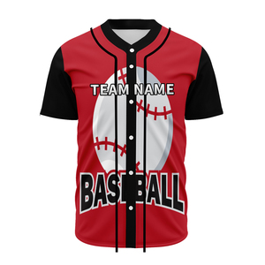 Maillot de baseball personnalisé à transfert thermique unisexe, séchage rapide, respirant, vêtements de sport OEM - Product Image 3