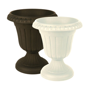 Urna de Jardín Metálica Vintage con Diseño de Rejilla, Acabado Rústico Blanco, para Flores o Plantas Verdes de Exterior, Urnas de Jardín Hechas a Mano - Product Image 5