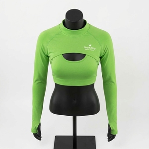 Bolero elegante de manga larga para mujer, estilo cubrebretón, con frente abierto y corte recortado. - Product Image 2