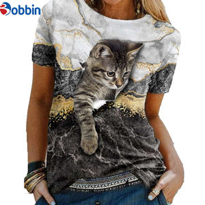 T-shirt ample à manches courtes pour femme, imprimé dessin animé amusant, motif graphique, grande taille, respirant, vêtements pas chers, sublimation - Product Image 4