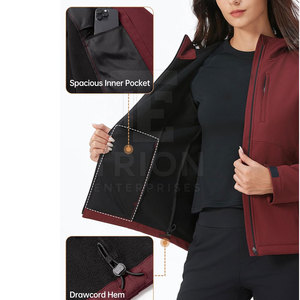 Créez votre propre logo - Veste softshell pour femme de haute qualité, nouveau style, vente en gros, veste softshell pour femme en vente en ligne - Product Image 4