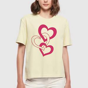 Camiseta de manga corta de algodón orgánico de calidad superior para niñas, camisetas sólidas de punto holgadas informales con estampado personalizado a precio barato - Product Image 6