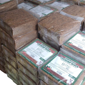 บล็อกเพาะปลูกจากใยมะพร้าวธรรมชาติ เป็นมิตรต่อสิ่งแวดล้อม พร้อมใช้งาน สำหรับสวน ผลิตภัณฑ์ส่งออกจำนวนมากจากอินเดีย - Product Image 3