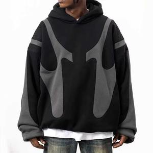 Modern Style Hooded Pullover Sweatshirt Long Sleeve Comfortable Casual Outerwear Relaxed Fit Clothing - Product Image 4