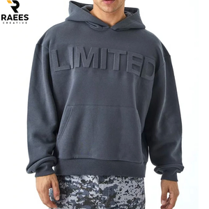 Nouveau sweat à capuche unisexe en coton de haute qualité, coupe oversize, imprimé en relief, 500 g/m², personnalisé, 100 % coton, essentiels, 3D embossé, pour homme - Product Image 1