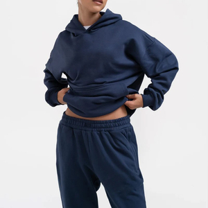 Sudadera con Capucha para Mujer de la Mejor Calidad, Servicio OEM al por Mayor, Logotipo Personalizado, Puños y Dobladillo Acanalados, Hombros Caídos y Bolsillo con Cordón - Product Image 4