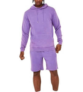 Meilleure qualité couleur unie en gros coton épais éponge français décontracté Gym course Fitness lavage à l'acide Shorts personnalisé tricoté Shorts - Product Image 1