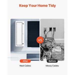 Gabinete de Red Multimedia Ventilado de 42 Pulgadas con Puerta Abatible, Caja de Gestión de Cables y Sistema de Cableado - Product Image 3