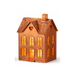 Meilleur porte-bougie rustique tendance en métal galvanisé, lanterne vintage en zinc pour bougie chauffe-plat, pour table de Noël - Product Image 2