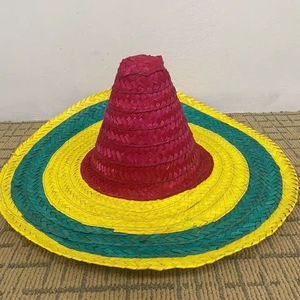 Chapeaux de paille mexicains vintage à large bord pour restaurants à thème, festivals, fêtes décontractées, mariages et usage quotidien estival - Product Image 1