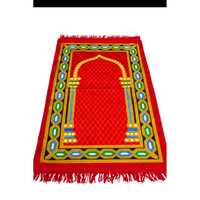 Großhandel Muslimischer 28x46 Weicher Polyester Namaz Gebetsteppich Janath Gold Matte für Moschee Zuhause Maschinengefertigt Islamisches/Geometrisches Muster