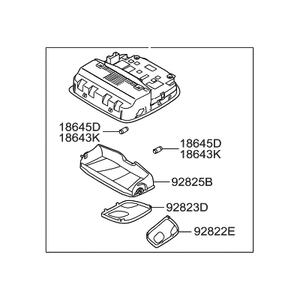 ไฟภายในรถยนต์โซนาต้ารุ่นใหม่ 928003S003YDA - Product Image 1