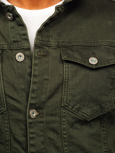 Veste en jean pour homme Oemr, coupe droite, personnalisée, en denim tricoté lavé, imperméable, respirante, écologique, séchage rapide, style urbain - Product Image 5