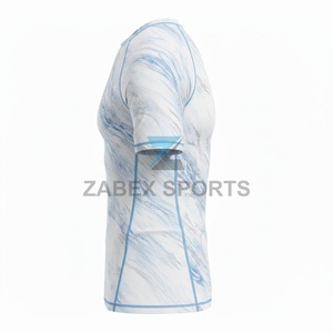 เสื้อรัดกล้ามเนื้อสำหรับผู้ชาย ZABEX SPORTS สำหรับ MMA แบบยืดได้ พร้อมโลโก้ด้านหน้า (แบบเลือกได้) - ชุดออกกำลังกายระบายอากาศได้ดี - Product Image 3