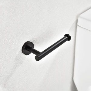 Set di 2 Portarotoli per Carta Igienica e Portasciugamani in Acciaio Inox SUS304, Montaggio a Parete, Nero Opaco, per Cucina e Bagno - Product Image 2