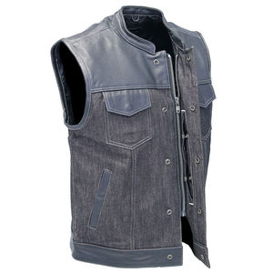 Nouvel Arrivage Gilet en Cuir pour Homme Respirant Fermeture Boutons et Zip Haute Qualité Vêtement d'extérieur Chaud Hiver Vente en Gros Personnalisable - Product Image 5