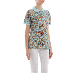 Polo pour femme, nouvelle mode, coupe ajustée, décontracté, manches courtes, streetwear, motif imprimé par sublimation - Product Image 3