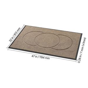 Tappeto Moderno ed Elegante 47 X 32 con Base in TPE, Tappetino Resistente per Porta d'Ingresso, per Interni ed Esterni, Tappeto Commerciale Facile da Lavare per Casa - Product Image 6
