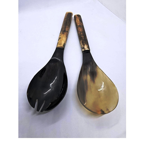 Natural Buffalo Horn <b>Spoon</b> Eco Friendly Durable Reusable Table Top <b>Serving</b> <b>Spoon</b> for Home Hotel Restaurant - Product Image 2